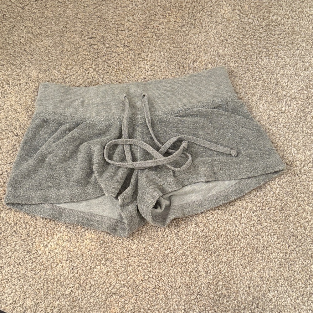 Cozy Gray Drawstring Shorts